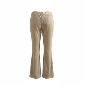 Juicy Couture Tan Flare Velour Pants